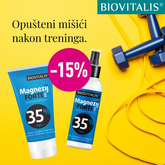 Biovitalis Magnezij FORTE gel i ulje 15%