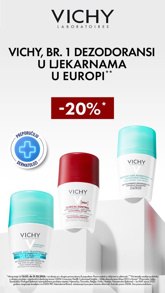 Vichy deo roll on 20%
