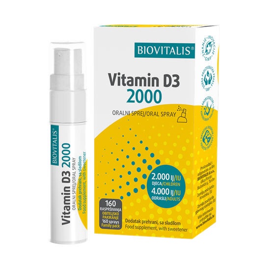 Biovitalis Vitamin D3 2000 sprej 15%