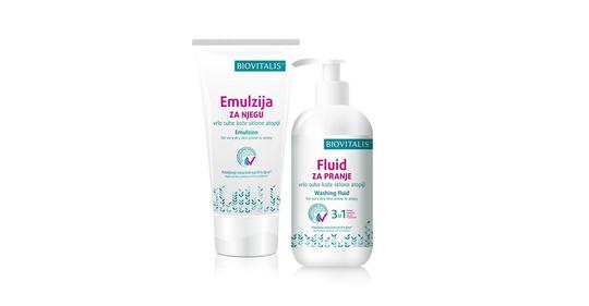 Biovitalis set 2u1 emulzija 150ml i fluid 250ml 15%