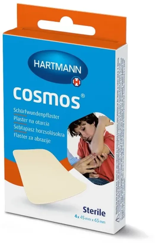 Cosmos sterilni flaster za ogrebotine 45x65mm 4 komada
