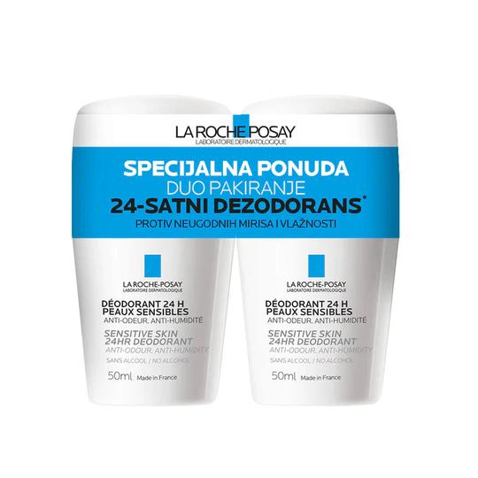 La Roche-Posay 24-satni dezodorans Roll-on 2x50 ml DUO PACK
