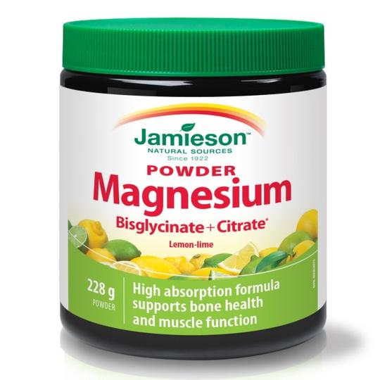 Jamieson Magnezij prašak bisglicinat i citrat limun limeta 228g