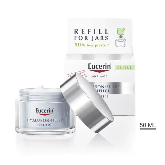 Eucerin Hyaluron-Filler dnevna krema za suhu kožu SPF 15 50 ml REFILL
