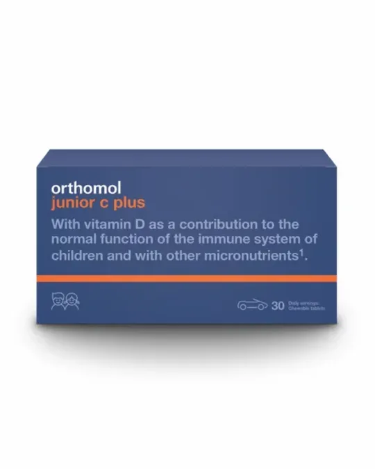 Orthomol junior C plus 30 mandarina/naranča tableta za žvakanje