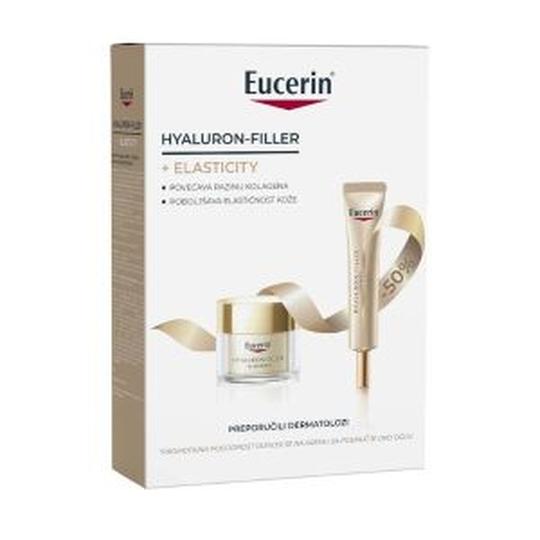 Eucerin Hyaluron-Filler+Elasticity dnevna njega s SPF 30+krema oko očiju PROMO