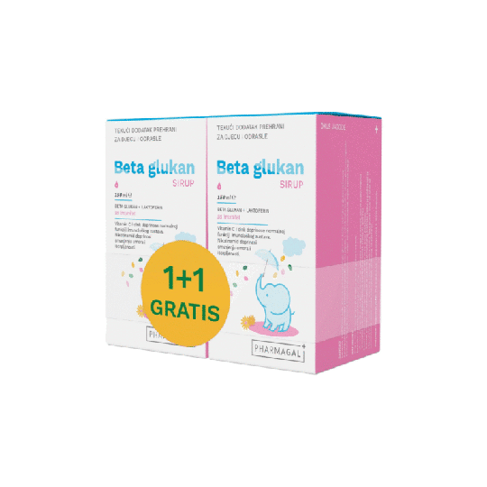 Pharmagal Beta Glukan sirup 1+1 promo pakiranje