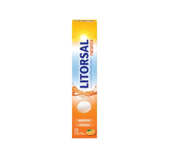 Litorsal šumeće tablete s okusom naranče 24 tablete