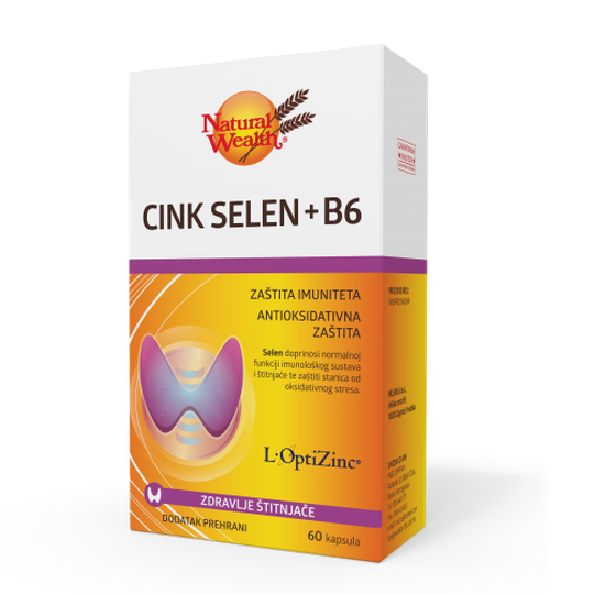 Natural Wealth Cink, Selen + B6 kapsule 60 komada