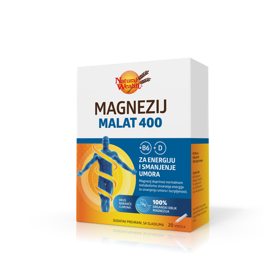 Natural Wealth magnezij malat 400  20vrećica