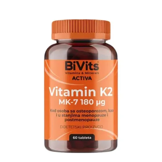 Bivits activa vitamin k2 mk-7 180mcg tbl a60