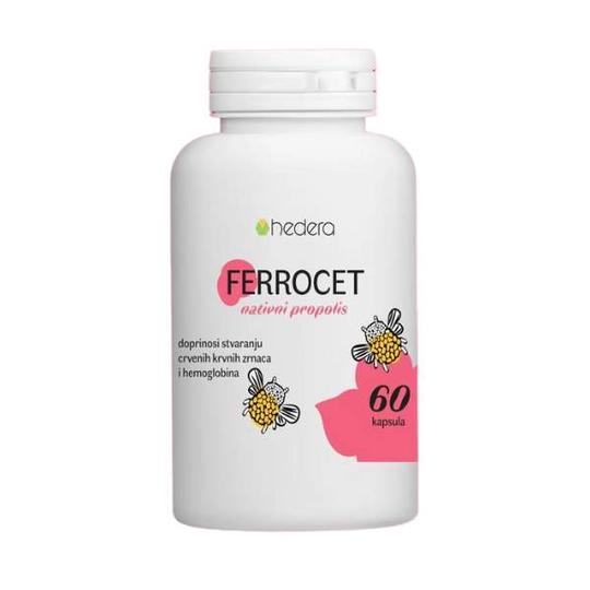 Hedera Ferrocet 60 kapsula