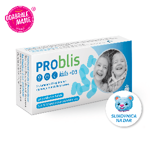 PROblis Kids + D3 pastile jagoda 30 komada