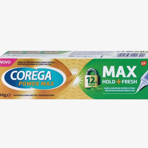 Corega Max Hold + Fresh Krema za pričvršćivanje zubne proteze 40 g