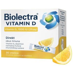 Hermes Biolectra Vitamin D 1000 IU Direkt limun 30 vrećica