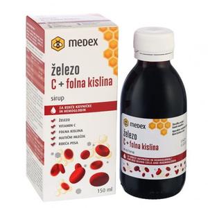 Medex Sirup Željezo + C vitamin + folna kiselina 150 ml