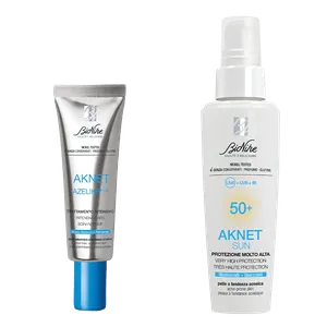BioNike AKNET AZELIKE PLUS Intenzivna krema + AKNET SUN Fluid SPF 50+  50 ml