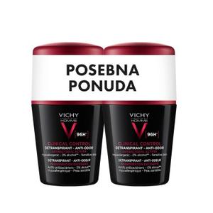 Vichy MEN deo roll-on clinical control 96H DUO 2x50ml PROMO