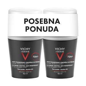 Vichy MEN deo roll-on extreme control DUO 2x50ml PROMO
