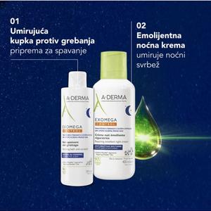 A-derma Exomega Control noćna krema 400 ml+kupka 200 ml promo