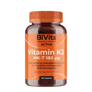 Bivits activa vitamin k2 mk-7 180mcg tbl a60
