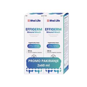 EFFIGERM tekućina za ispiranje rana 2x60ml